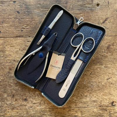 Trousse manucure - ciseaux à ongles et pince à peaux - Bleu nuit