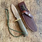 Woodsman  No 28 - Green micarta